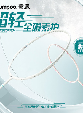 薰风羽毛球拍K520升级款4U球拍超轻5U单拍全碳素纤维熏风k520PRO+