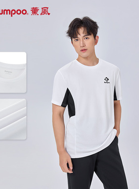 KUMPOO薰风羽毛球服男比赛训练短袖速干运动休闲T恤熏风K261M1172