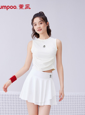 薰风羽毛球服女士运动网球衣服匹克球女士球衣熏风K241W-4100