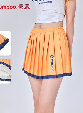 kumpoo薰风羽毛球服短裙运动休闲百搭显瘦百褶裙熏风K261W-9727
