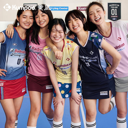 薰风联名女小飞袖羽毛球服