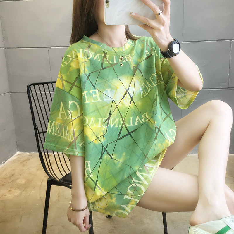 短袖t恤女装2022新款韩版宽松洋气大码设计感夏小众中长款ins上衣|ruв категории Женская одежда, женской одежды - от Buy2taobao.com для оказания профессиональной услуги покупки агента Taobao