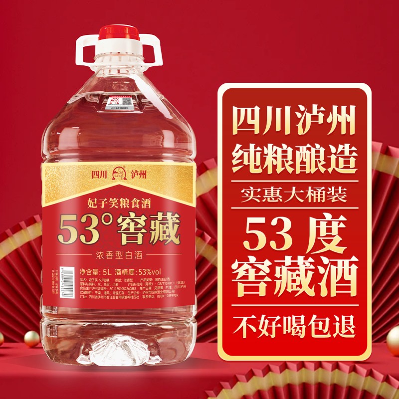 53度窖藏纯粮食高粱泸州原浆老酒
