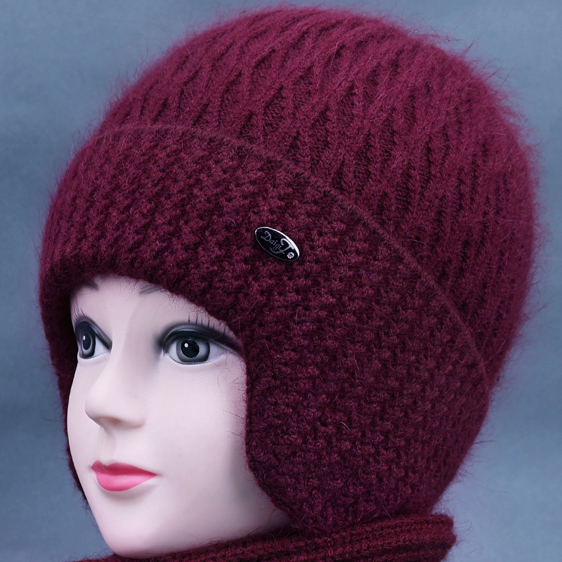 逛街帽子毛线帽女护耳休闲冬季