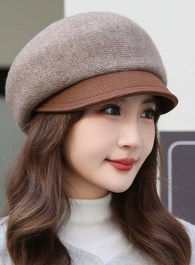 逛街帽子鸭舌帽女韩版秋冬季