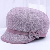 中老年人帽子女春秋季 贝雷帽老人奶奶布帽老太太帽 妈妈鸭舌帽薄款
