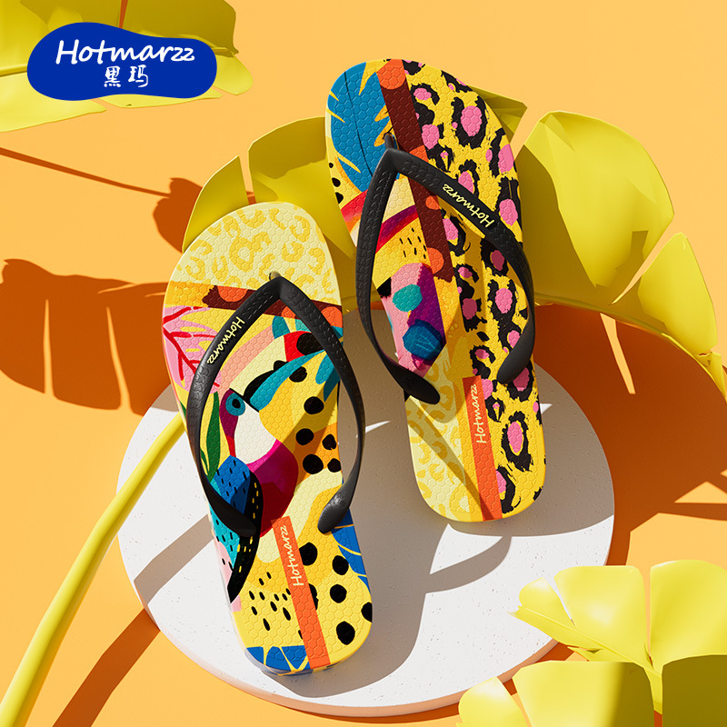 hotmarzz黑玛人字拖女