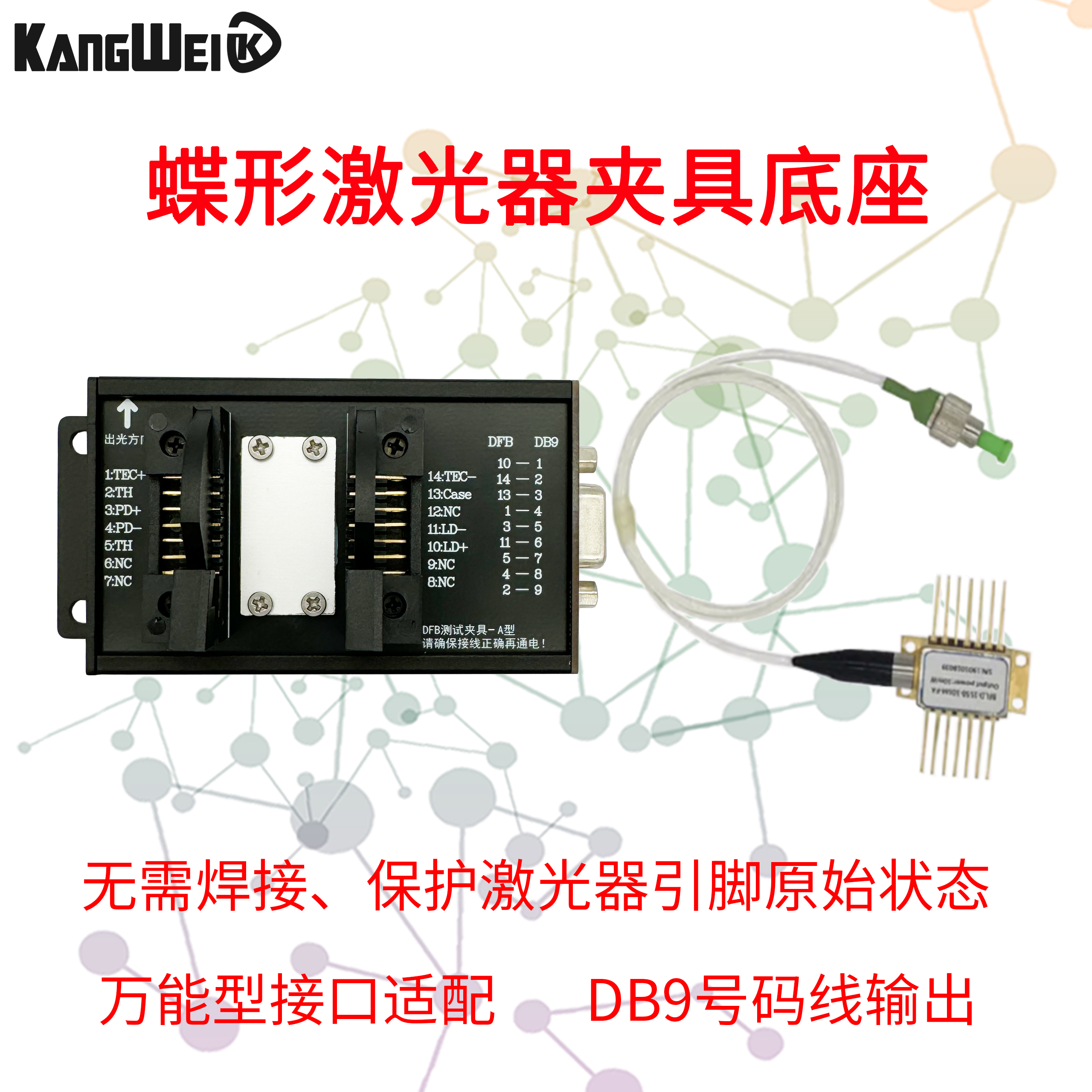 蝶形激光器夹具鞍马座DFB驱动器