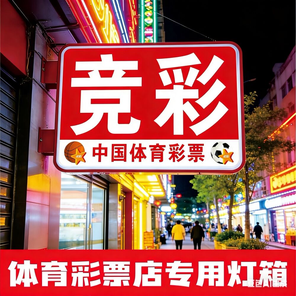 体育彩票吸塑灯箱LED广告牌福利彩票体彩灯箱双面挂墙式户外防水