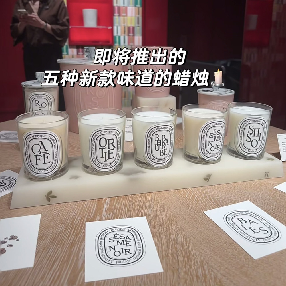 DIPTYQUE蒂普提克2026新版黑芝麻香氛蜡烛190g 大黄咖啡紫苏荨麻