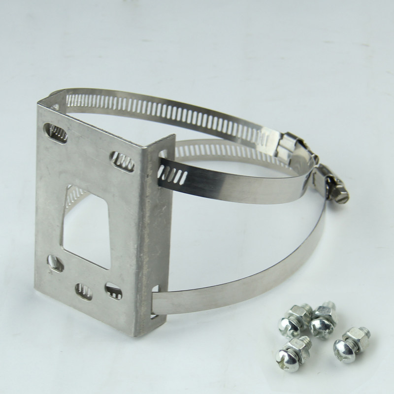 抱箍支架组合防水盒专用立杆支架 抱箍支架锁喉监控电线杆