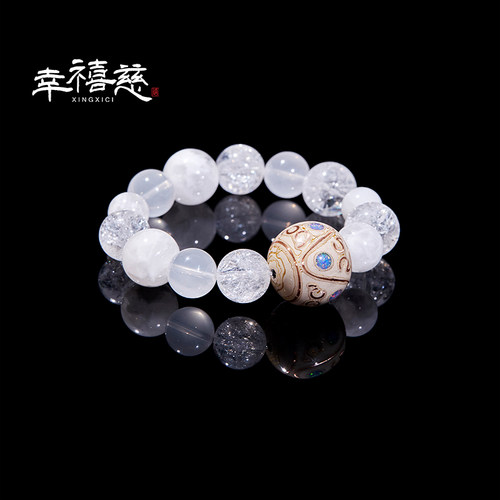 幸禧慈官方正品【喜马拉雅·最初的自己】非遗欧泊铜丝大漆白水晶