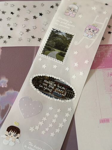 分装| birds and light原创怪味星星糖梦游园白墨硫酸纸胶带贴纸