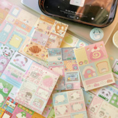 古早风便签本多巴胺手账拼贴素材装 多格日式 分装 饰 便签本合集