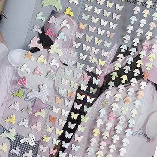 饰贴盐系贴纸卷分装 原创韩系deco基础装 兔兔台灯蝴蝶方格 鹿拾三