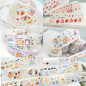 兔梨商店分装 饰素材手账字素贴画 卡通熊熊兔兔贴纸可爱冬日草莓装