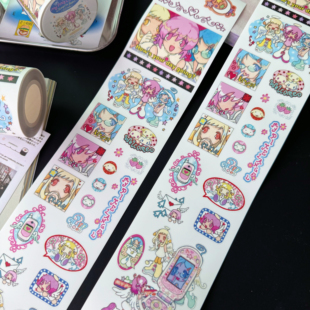 奥莉蛙原创My plxel angel韩国天使频段贴纸卷分装未来主义贴画