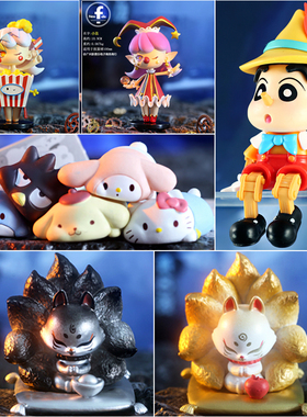 潮玩手办桌面公仔精美优质手办电脑机箱摆件模型收藏台柜装饰