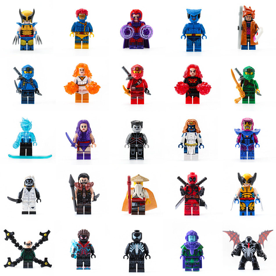 潮玩小颗粒积木人仔幻影忍者英雄系列X战警蛋糕装饰手办摆件玩具,节庆用品/礼品,节日装扮用品,淘宝优惠券,粉丝福利购,淘宝优惠卷