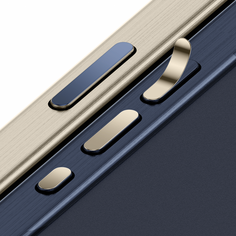 苹果17ProMax手机边框按键保护贴iPhone16Pro电源键按键贴15音量键金属贴Max卡槽贴膜14静音键防刮保护贴Plus