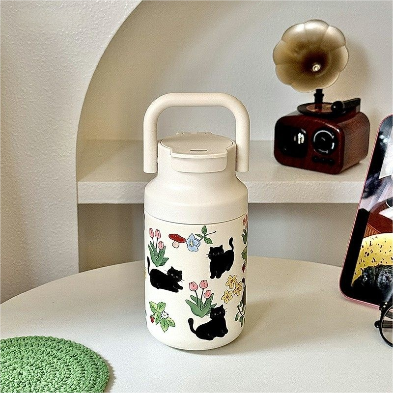 Magic Life严选中古风手拎保温杯女生高颜值水杯304不锈钢便携,餐饮具,保冷/保温杯,淘宝优惠券,粉丝福利购,淘宝优惠卷