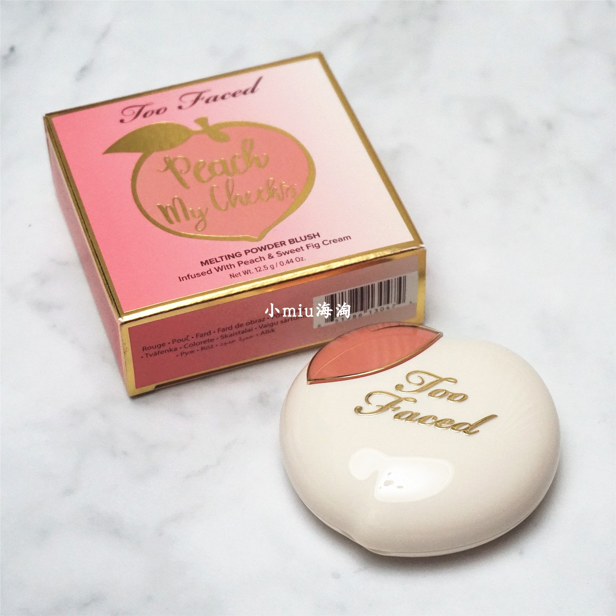 水蜜桃桃子腮红膏toofaced