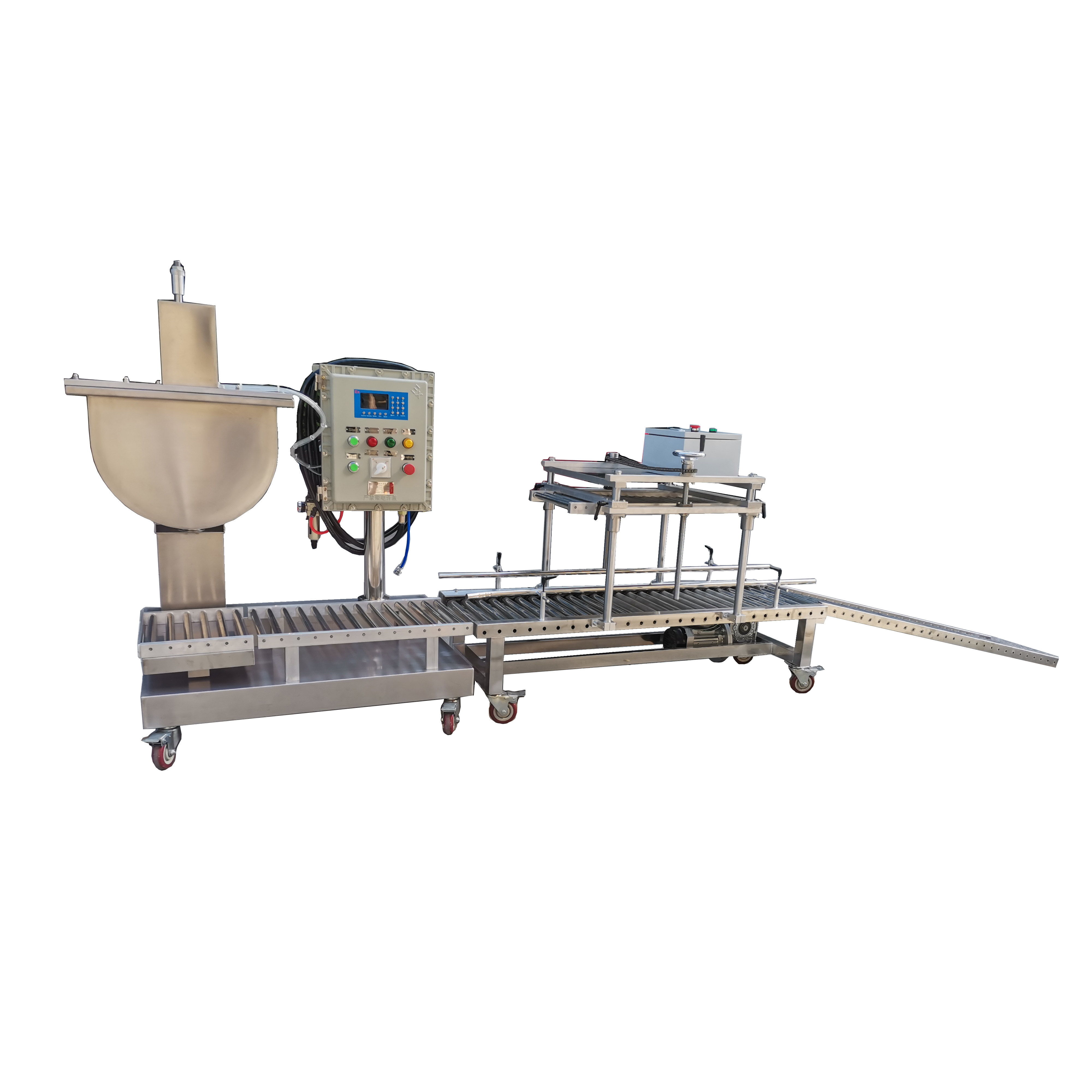 塑料桶自动滚盖机 压盖机 美式桶压盖 滚盖机 自动称重计量灌装机