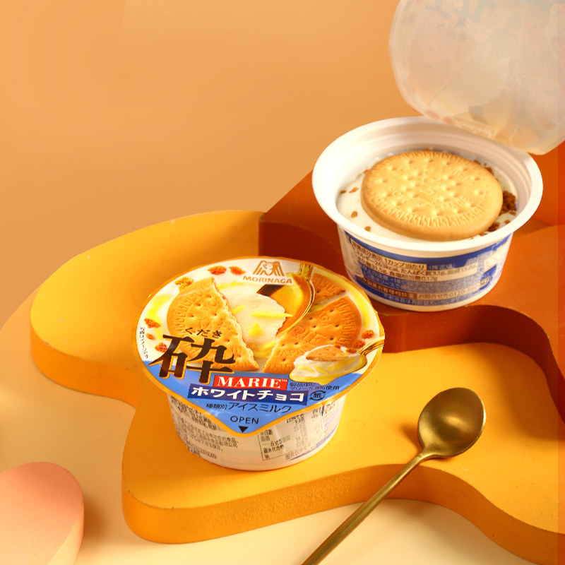 森永玛丽饼干冰淇淋杯5层创意杯冰激凌日本进口巧克力冰淇淋杯
