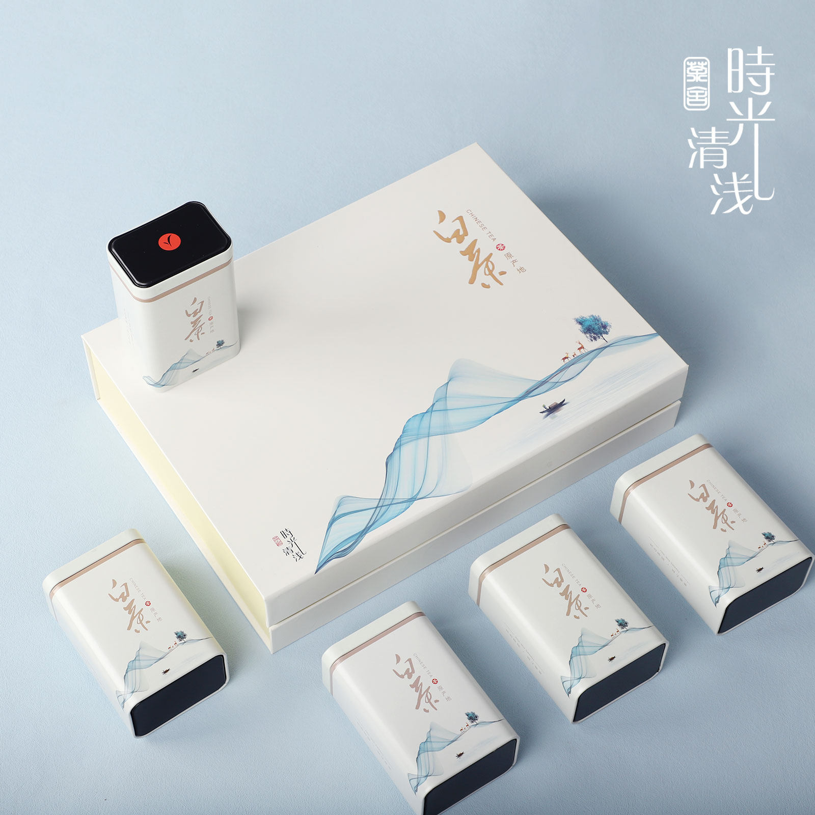 新款白茶包装盒空礼盒一斤装黄金芽高档福鼎礼品盒茶叶盒通用定制