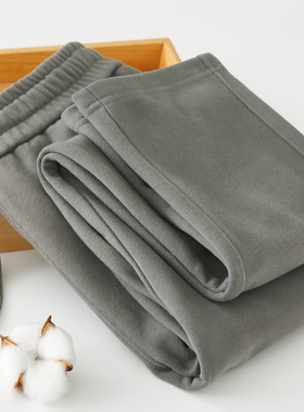 卫裤男直筒裤470G秋冬棉重磅加绒加厚美式休闲运动裤深灰男士长裤