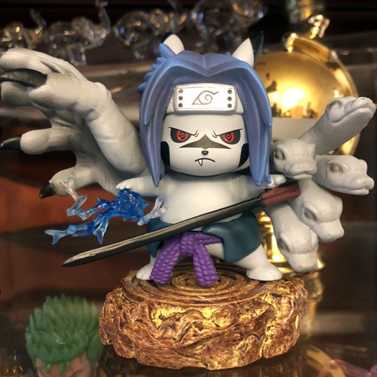 皮卡丘汽车摆件创意火影佐助鸣人手办车载内饰车内中控台装饰用品