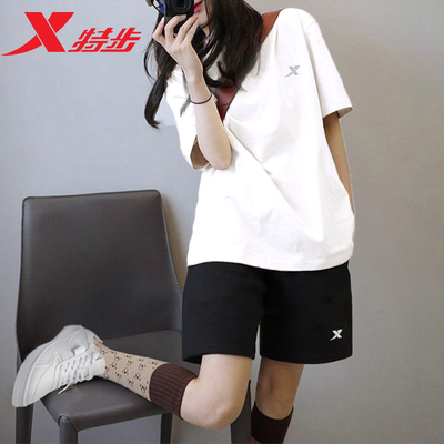 特步女官方正品速干透气运动套装