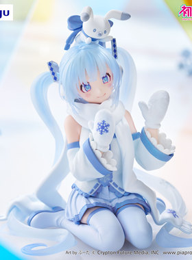 Furyu VOCALOID初音未来 雪未来SkyTown 10th泡面压手办正版 摆件