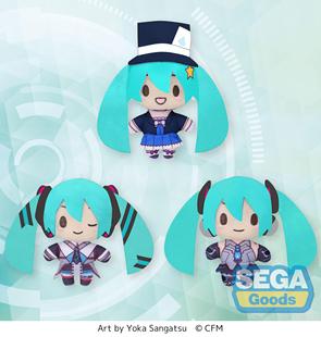 SEGA 初音未来 VOCALOID 世嘉 魔法未来10周年毛绒玩偶小挂件