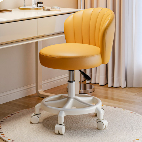 万向轮凳子升降旋转靠背椅子家用化妆办公椅学生宿舍电脑椅美甲凳
