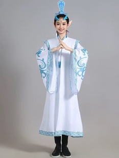 新款汉服男女儿童国学服中国风敖丙古装诗词朗诵三字经舞蹈演出服