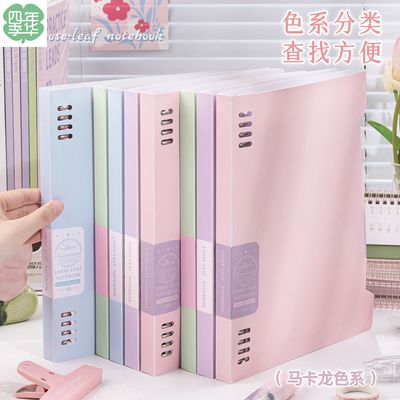 高颜值B5不硌手清新活页本