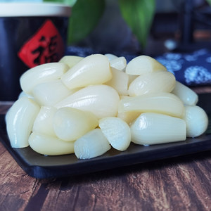 广雅藠头酸甜江西特产新鲜腌制茭头泡菜玻璃罐教头215gX4瓶装荞头