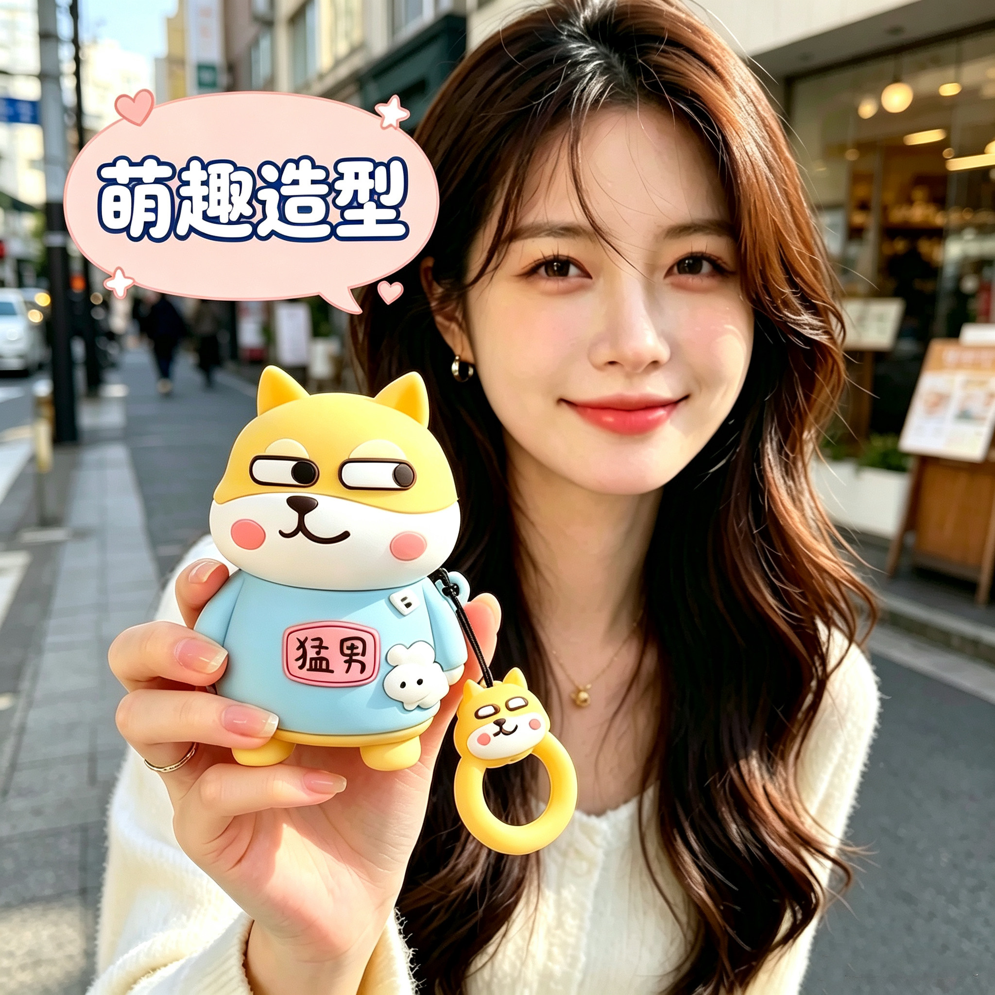 适用奥迪q4etron钥匙套a6lq7专用a3车q3 a8 a4l壳q5l扣a7包猛男狗