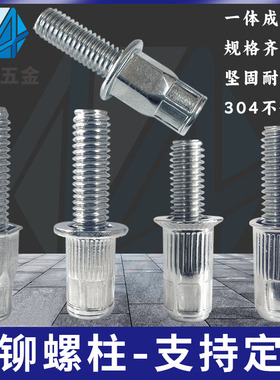YJT1008-2012拉卯螺栓304不锈钢拉铆螺丝五金拉帽钉新款拉母螺柱1