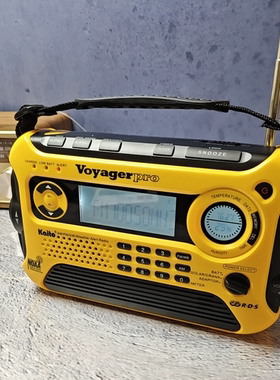 美国 ka600数字太阳发电收音机温度湿度sw短波应急防灾野外露营灯