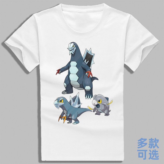 凉脊龙冻脊龙戟脊龙口袋妖怪宝可梦朱紫上衣服全纯棉短袖T恤衫