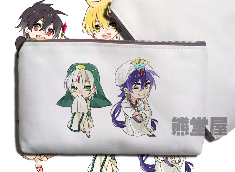 魔笛magi魔奇少年辛巴德贾法尔辛贾辛手拿包帆布包笔袋零钱手机包