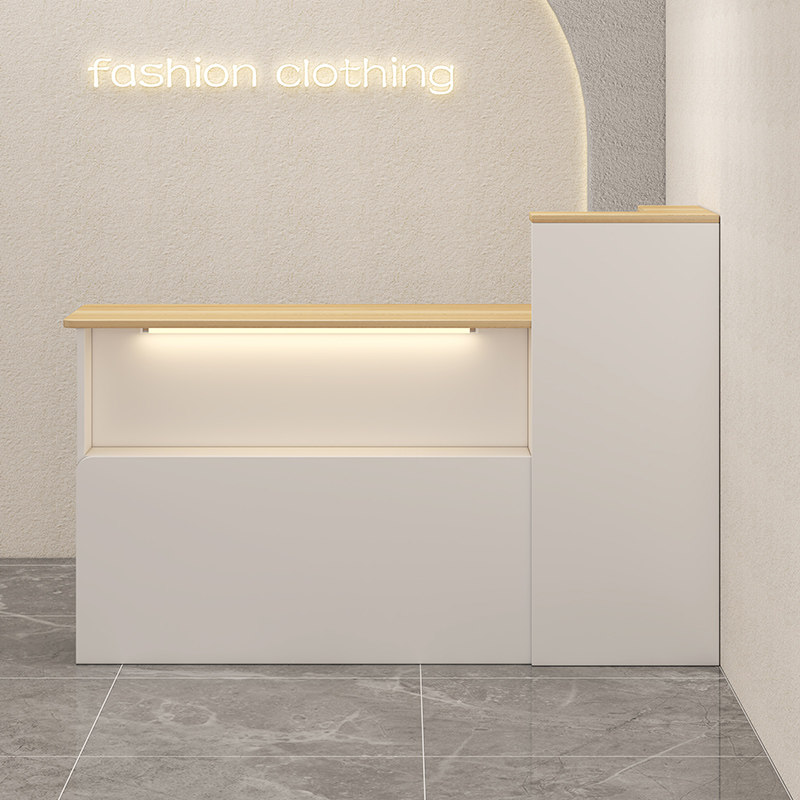 收银柜台服装店铺小型前台现代简约吧台美容院接待台公司商用柜台,商业/办公家具,收银台,淘宝优惠券,粉丝福利购,淘宝优惠卷