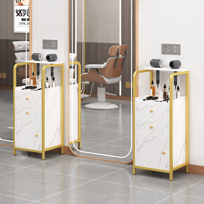 理髲店美发工具柜子推车镜台柜子发廊理髲柜收纳烫染工具车收纳柜