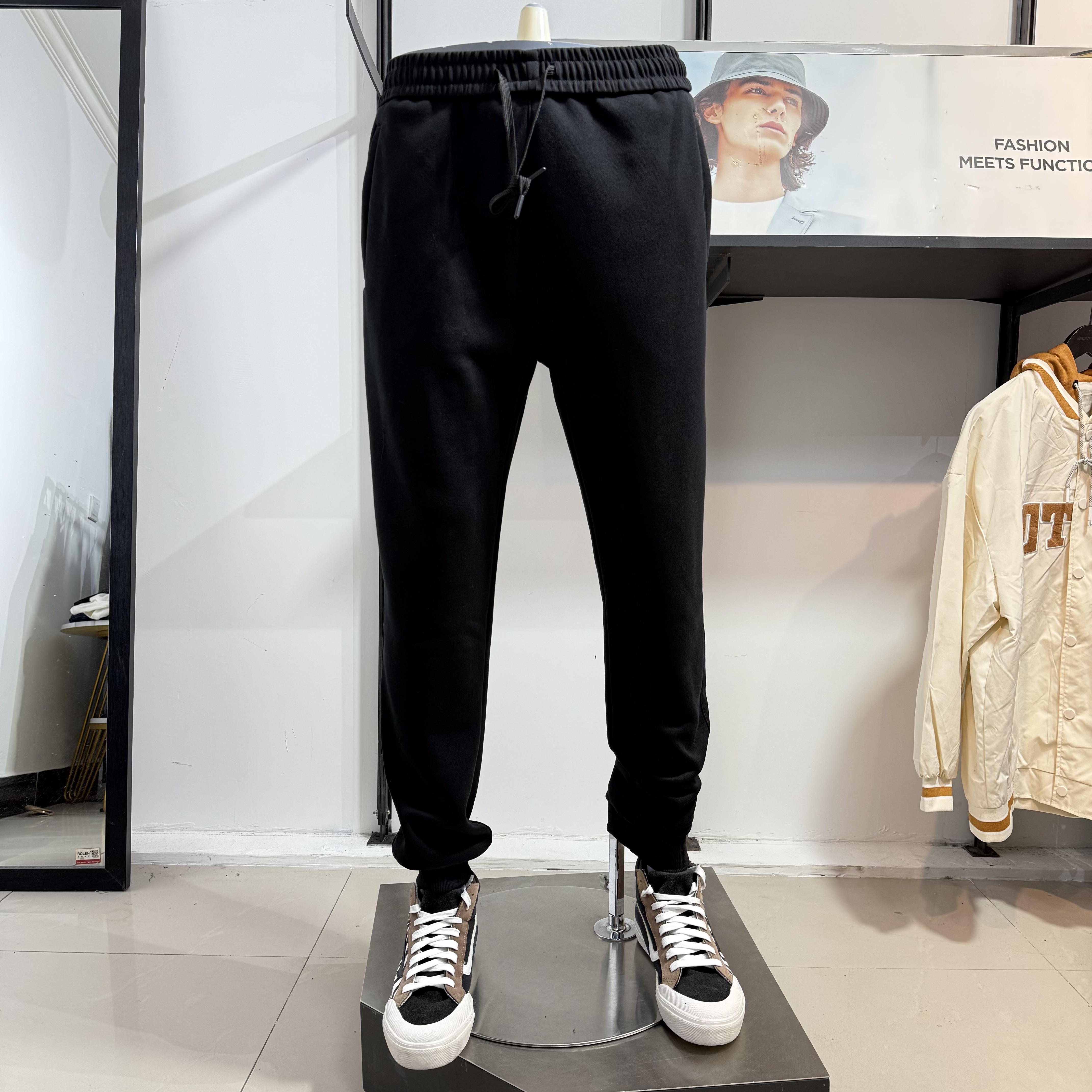 jj男士春秋纯棉新款卫裤宽松休闲百搭潮流束脚运动裤长裤