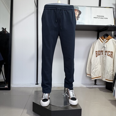 jj男士秋冬纯棉卫裤宽松休闲百搭平口帅气小直筒运动裤长裤