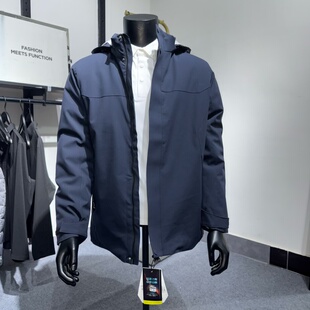 全天候系防水防风男石墨烯内衬鸭绒夹棉秋冬抗寒通勤羽绒服冲锋衣