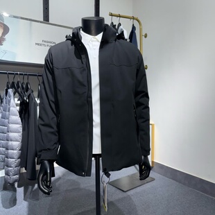 全天候系防水防风男石墨烯内衬鸭绒夹棉秋冬抗寒通勤羽绒服冲锋衣