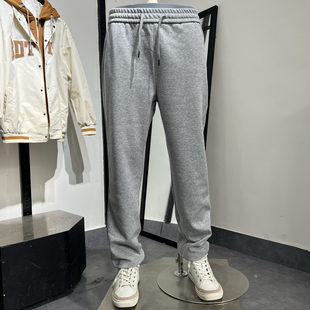 长裤 JJ男秋冬季 运动裤 直筒平口卫裤 纯棉休闲运动宽松阔腿裤